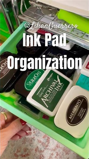 Ink pad storage and organization #craftorganization #craftroomorganization #craftroom