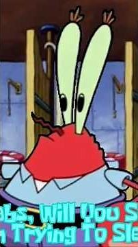 SQUIDWARD TRIED TO SLEEP ON THE JOB! #comedy #spongebob #squidward #mrkrabs #funny #fyp