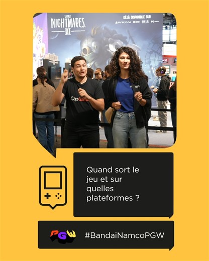 Venez affronter vos peurs d'enfants sur notre stand en testant Little Nightmares III qui est disponible depuis le 10 octobre 2025, parfait pour Halloween ! 👀 #BandaiNamcoPGW | BANDAI NAMCO Entertainment