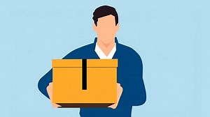 交货, 包裹, 盒子, 男人, 快递, 运输, 后勤, 制服