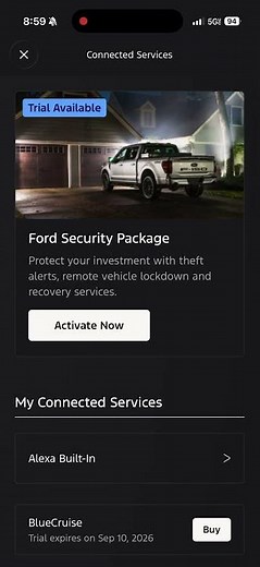 Activating Ford Connectivity Package