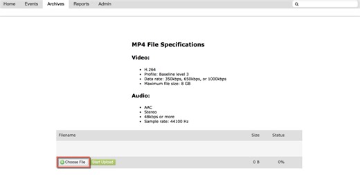 Creating a New Archive