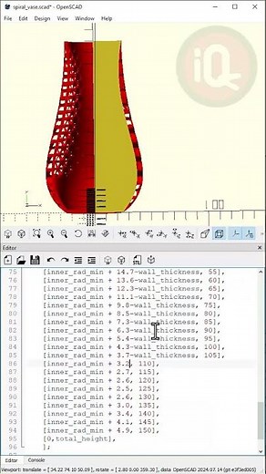 OpenScad: Make a Double Spiral Vase #3dprinting #openscad #openscadtutorial