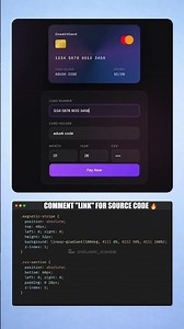 Build a Stunning Credit Card Form UI with HTML CSS & JavaScript 💳