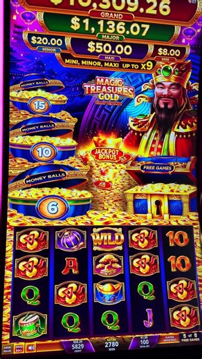Magic Treasures Gold Slot Machine | $1 bet | 8 free games | Apr 5, 2026