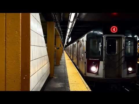 MTA New York City Subway Woodlawn Bound Kawasaki R142A (4) Express Train @ Franklin Av-Medgar Evers