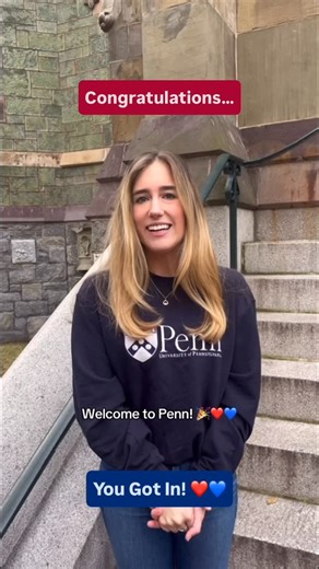 Penn Admissions on Instagram: "Congratulations to our newest members of the Class of 2030! 🎉 We can’t wait to welcome you to campus next fall. To get you excited for everything ahead at Penn, we asked a few fellow students why they chose Penn. Follow along to hear what they had to say!"