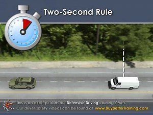 Driving Hazard Recognition - 2 Second Rule Training Video
