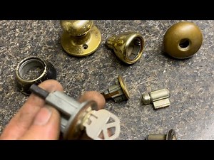 REMOVING “cylinder” or “barrel lock” on door knobs (for rekeying)