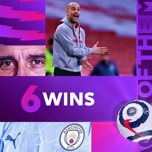 58K views · 11K reactions | 6️⃣ matches, 6️⃣ wins! It's back-to-back Barclays Football 퐌퐚퐧퐚퐠퐞퐫 퐨퐟 퐭퐡퐞 퐌퐨퐧퐭퐡 awards for Pep Guardiola  | Premier League | Facebook