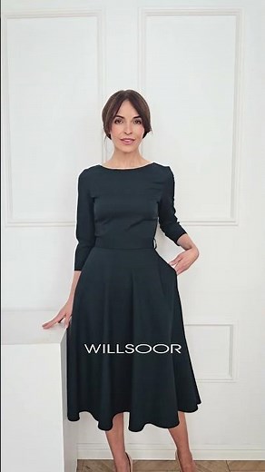 Sukienka midi kwintesencją elegancji | Odzież biznesowa | Polska marka | Kolekcja Willsoor