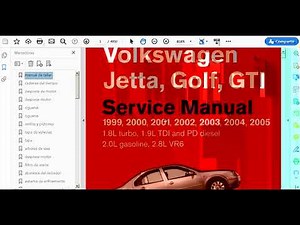 manual de taller volkwagen jetta /golf/gti 1999-2005 cuarta generacion