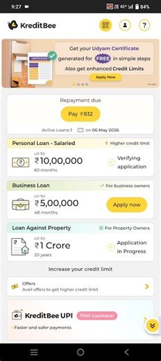 kreditBee loan link discription