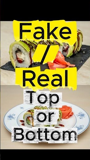 AI or Real? Sushi Roll Test 🍣 Which one is real?