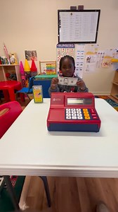 Khaleni learning how to count 💵 | Shining Star Learning Center