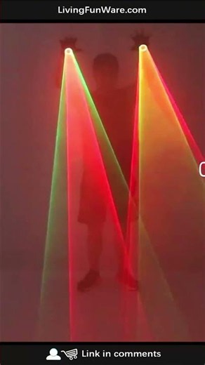 🔴🟢 Red & Green Laser Swirl LED Gloves — Own the Spotlight at Night