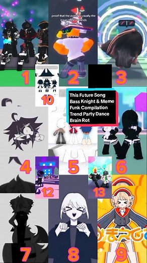 Best Song Meme Funk & Bass Knight | Animation Trend Collab Compilation