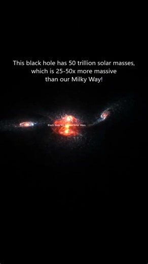 Black Hole 50 Trillion M☉ vs. 6 Spiral Galaxies 🌌😱 #spacesim