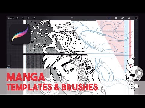 MANGA TEMPLATES and BRUSHES for procreate!