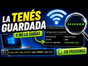 🔑 Cómo VER la Contraseña de tu WiFi en Windows 11 y 10 (Sin Programas)