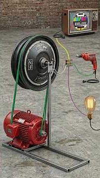 Genius Idea! Converting Electric Hub Motor Into a 220V Generator