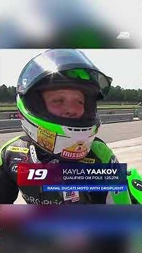 Kayla Yaakov broke the Supersport track record at Barber Motorsports Park with a 1:25.278 lap.