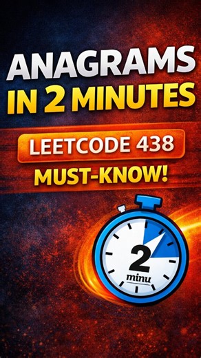 Pranav Zagade | Find All Anagrams in a String 🔥 | Sliding Window Trick Explained This is one of the most asked coding interview problems 💡 👉 Find all... | Instagram