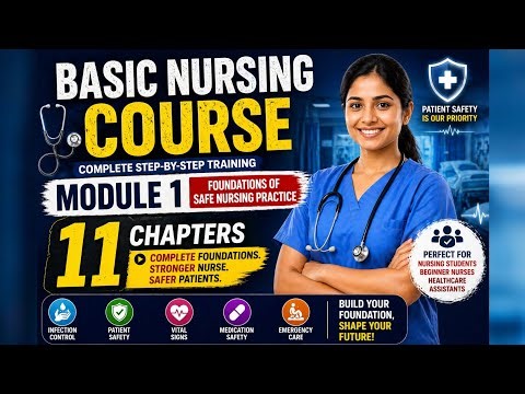 Basic Nursing Course: Module 1 Full Training (11 Chapters) | Patient Safety & Foundations