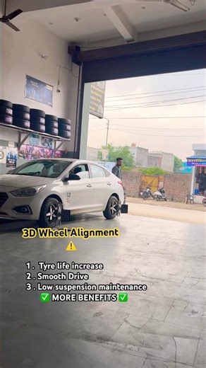 3D Wheel Alignment ✅ #wheelalignment #automobile #tyre #jdautomobiles #alignment