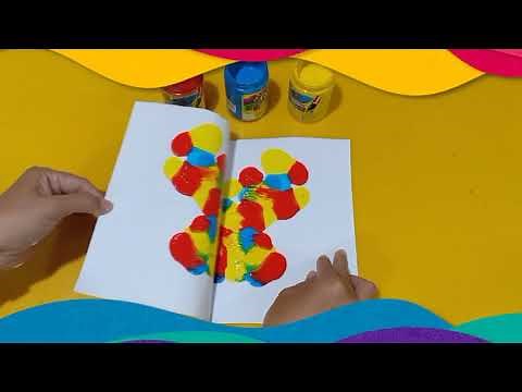 Art and Craft for Preschool_ Butterfly Blot Painting
