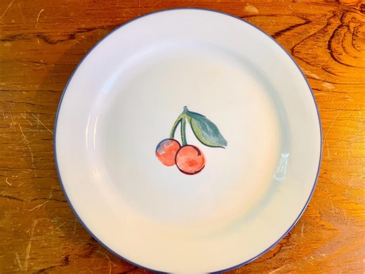 Set of 4 Vintage Corelle Cherry Plates - Etsy