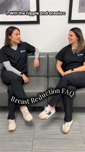 Tess Foxen, PA-C on Instagram: "Part 2 of Breast Reduction FAQ, and I’m joined by the breast expert and my breast friend, @dr.melissa.mastroianni ! She answers your questions about what happens to the nipple and areola size and shape, if a reduction affects breastfeeding, and what the scars will look like. 🍒 Thank you to those that asked these great questions! #physicianassistant #breastreduction #breastreductionsurgery #plasticsurgeon #connecticut"