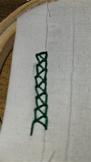 Lock Stitch 🔐 | Threads & Needles | #embroidery #ytshorts #stitch #handembroidery #diy #lockstitch