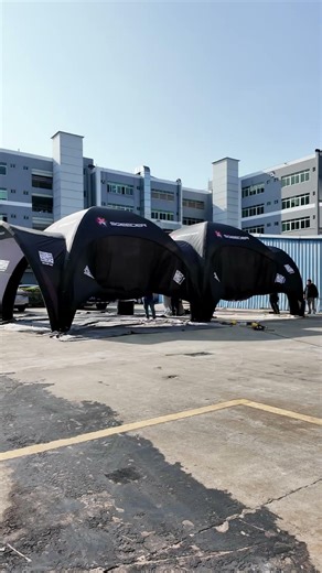 Multiple Inflatable Tent Display Outside Factory,One-Stop Equipment for Commercial Events#inflatable