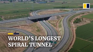 A new highway in China featuring the longest spiral tunnel opened to traffic on December 26, 2022. | South China Morning Post