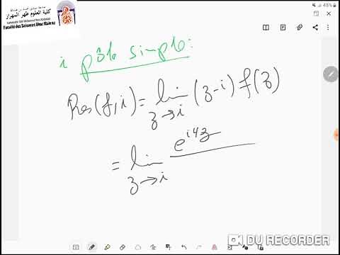 calcul intégral par la méthode des résidus exercice avec correction #smp #s3 #fsdm analyse 3
