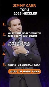 The most viral heckles of 2025! #jimmycarr #crowdwork #hecklers #standup
