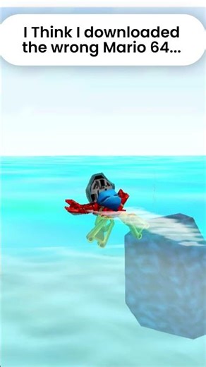 Every Copy of Mario 64 is Personalised #romhack #bionicle #youtubeshorts #gamingshorts #mario #lego