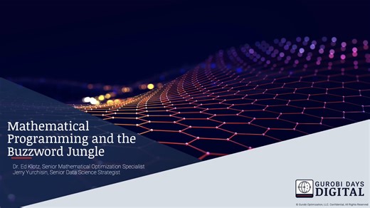 Mathematical Programming and the Buzzword Jungle