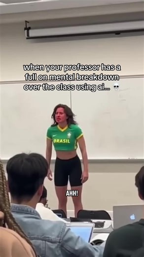 Professor's Breakdown Over AI Use in Class