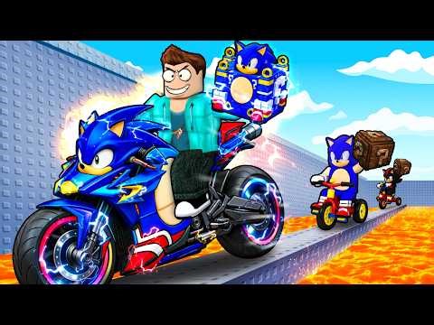 I USED BIKES TO STEAL MY OWN INFINITY LUCKY BLOCK IN ROBLOX !!