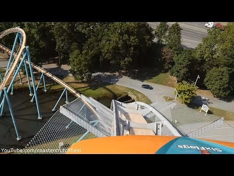 Goliath Front Row (HD POV) Six Flags Over Georgia