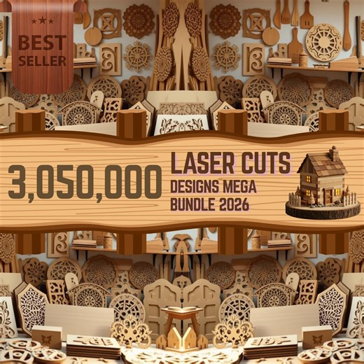 3,050,000  Laser Cut Designs Bundle (svg, Dxf, Ai, Pdf Files - Digital Download) - Etsy Australia