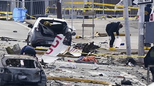 PHOTOS: Aftermath of the plane crash and explosion in Philadelphia