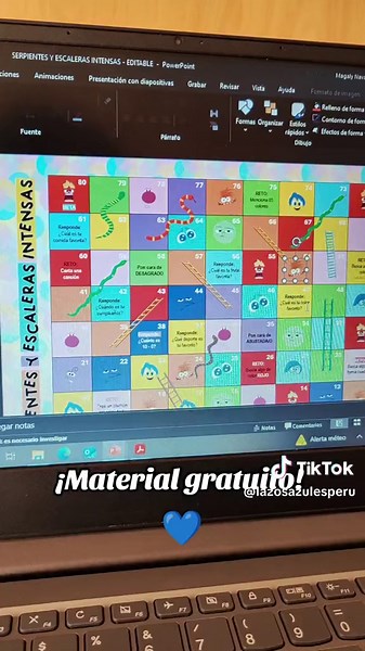 ¡MATERIAL GRATUITO! 😍 Serpientes y escaleras intensas 🥰🥳😍 Material listo para editarse, imprimirse y disfrutar 🤩💙🫂 #Juego #TEA #Autismo #LazosAzules #Materialgratuito