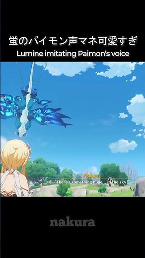 Lumine Imitating Paimon's Voice (Genshin Impact)