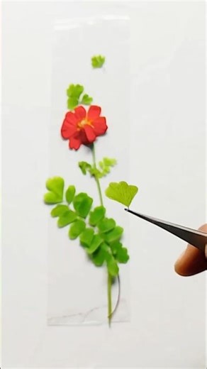 DIY Floral Bookmark | Easy Pressed Flower bookmark🔖#art #diy #creative