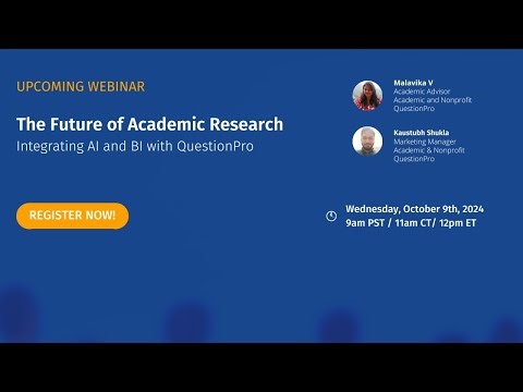 The Future of Academic Research: Integrating AI and BI with QuestionPro