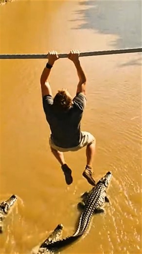 EAGLE ATTACK! 🦅 Falling into Hungry Crocs! 🐊🩸 #Shorts