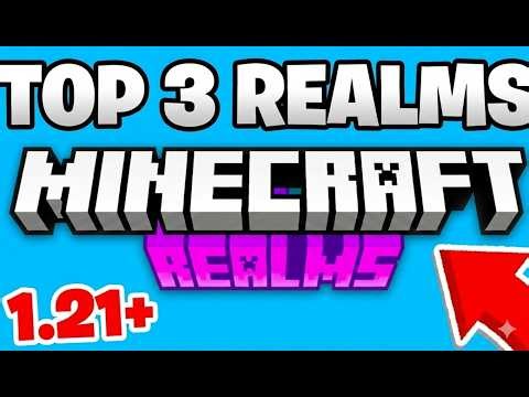 TOP 3 Realms For MCPE 1.21+ (REALM CODE) | Minecraft Bedrock 2026